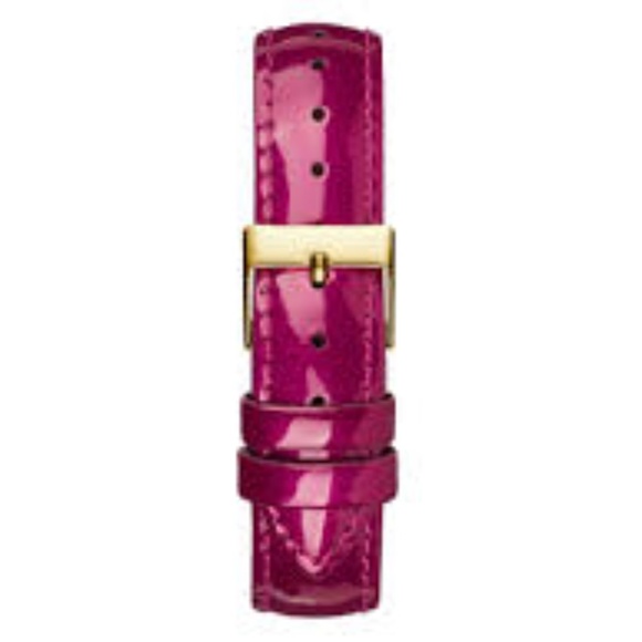 New G by GUESS Crystal/Wine Patent Leather Watch - Picture 4 of 8